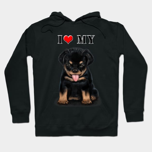 Rottweiler Hoodie by asaiphoto